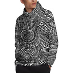 Hawaii Polynesian Tribal Print Pullover Hoodie