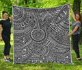 Hawaii Polynesian Tribal Print Quilt