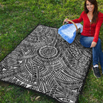 Hawaii Polynesian Tribal Print Quilt