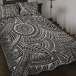 Hawaii Polynesian Tribal Print Quilt Bed Set