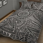 Hawaii Polynesian Tribal Print Quilt Bed Set