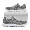 Hawaii Polynesian Tribal Print White Running Shoes