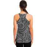 Hawaii Polynesian Tribal Print Women's Racerback Tank Top