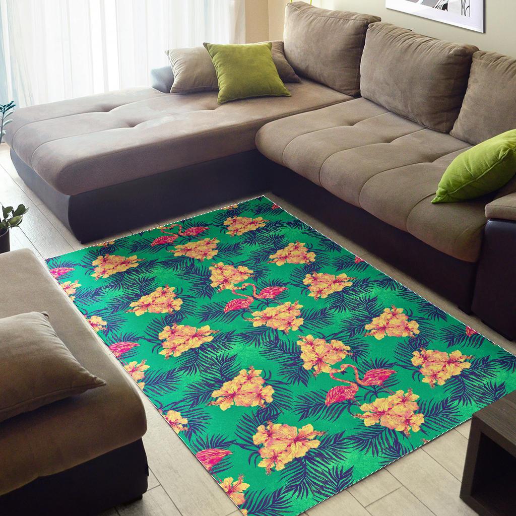 Hawaii Tropical Paradise Pattern Print Area Rug GearFrost