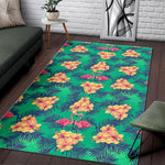 Hawaii Tropical Paradise Pattern Print Area Rug GearFrost