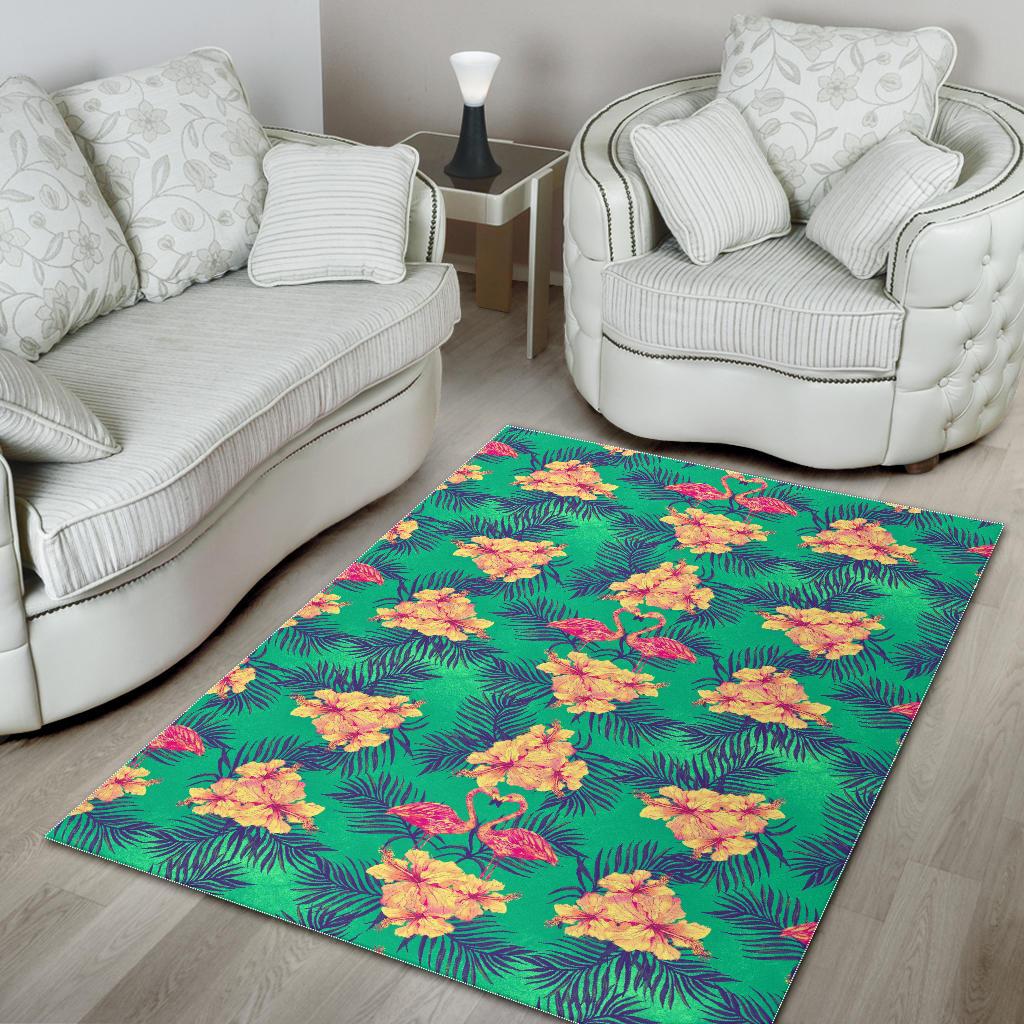 Hawaii Tropical Paradise Pattern Print Area Rug GearFrost