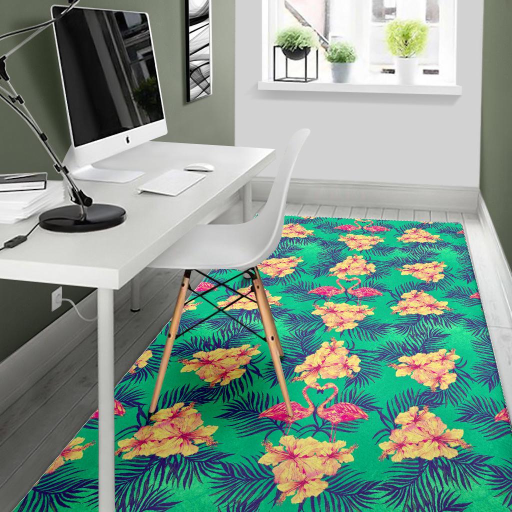 Hawaii Tropical Paradise Pattern Print Area Rug GearFrost
