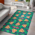 Hawaii Tropical Paradise Pattern Print Floor Mat