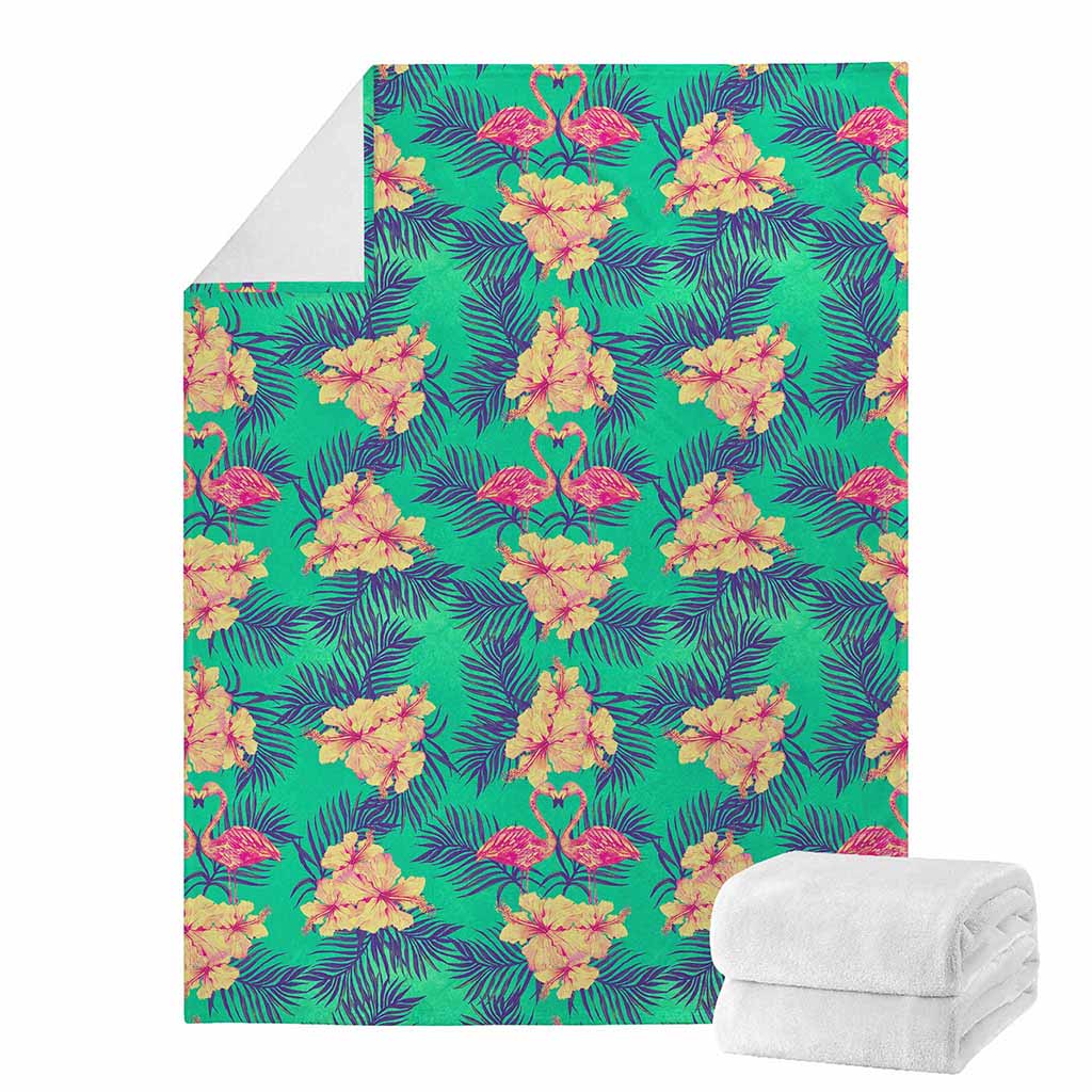 Hawaii Tropical Paradise Pattern Print Blanket
