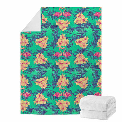 Hawaii Tropical Paradise Pattern Print Blanket
