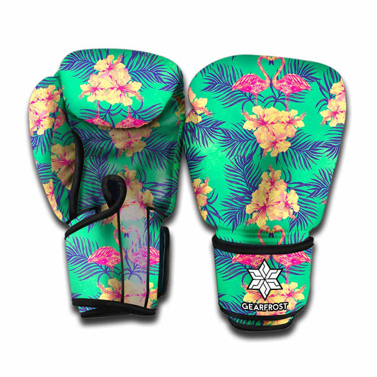 Hawaii Tropical Paradise Pattern Print Boxing Gloves