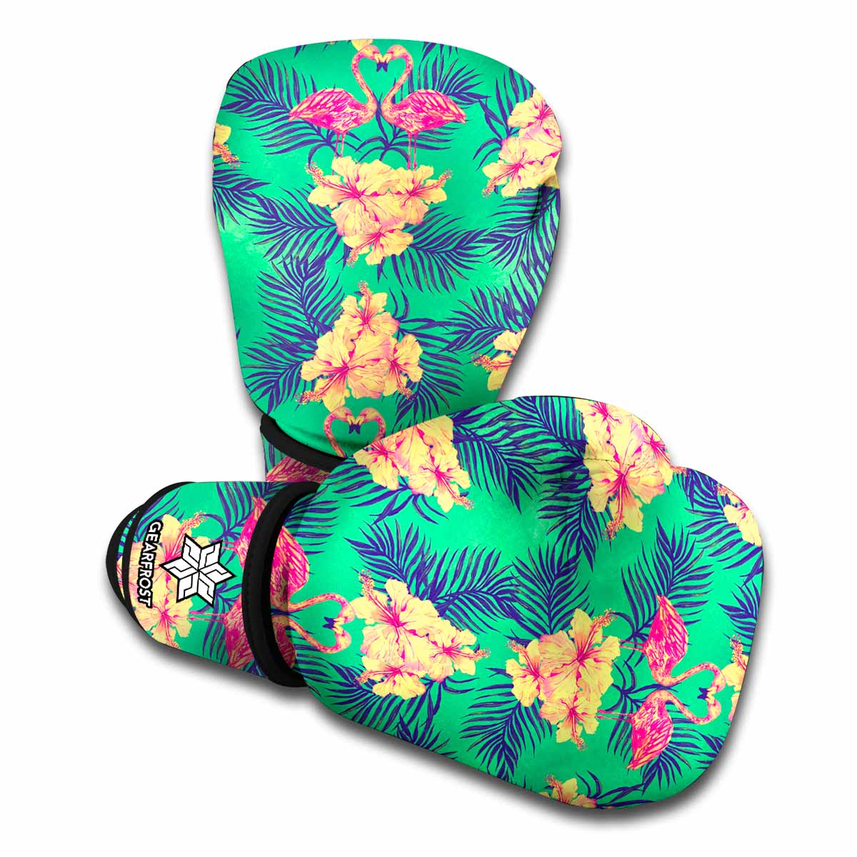 Hawaii Tropical Paradise Pattern Print Boxing Gloves
