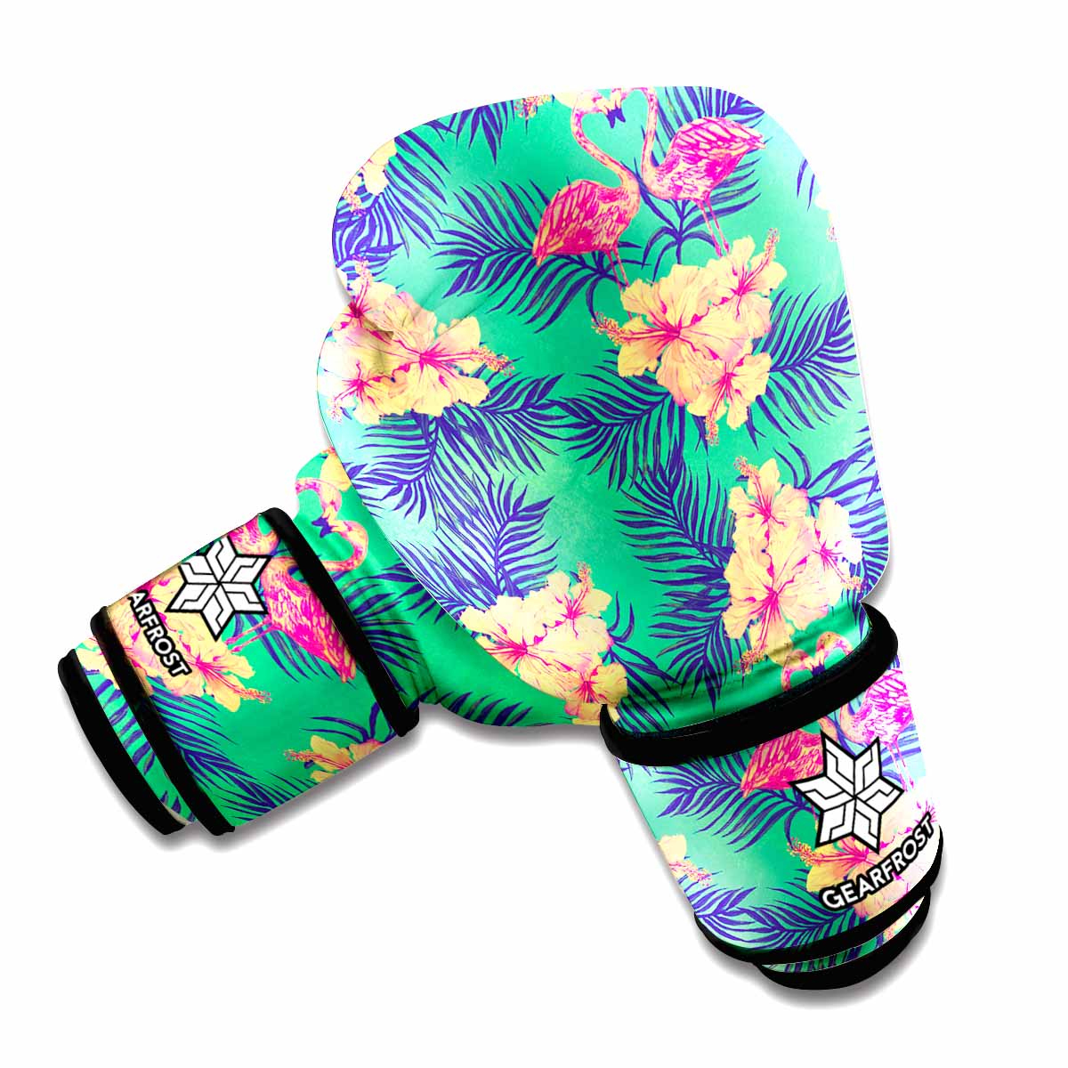 Hawaii Tropical Paradise Pattern Print Boxing Gloves
