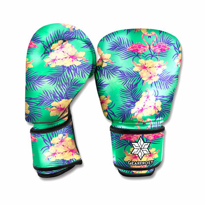Hawaii Tropical Paradise Pattern Print Boxing Gloves