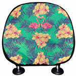 Hawaii Tropical Paradise Pattern Print Car Headrest Covers