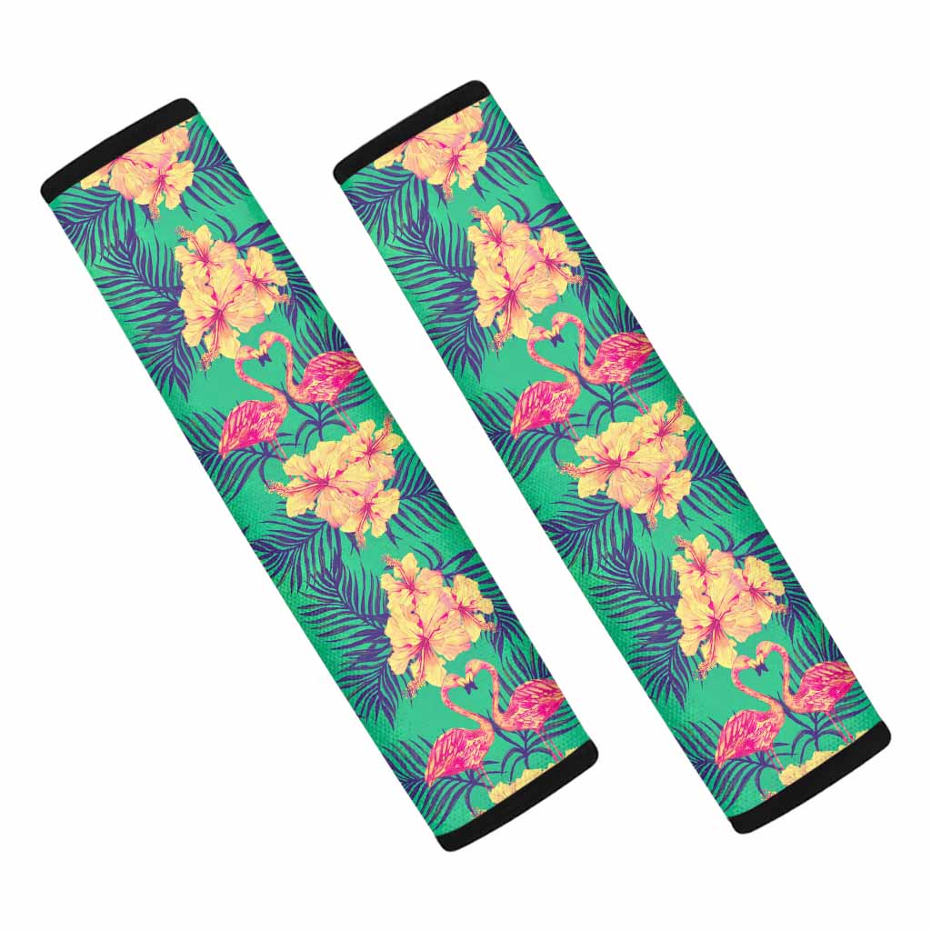 Hawaii Tropical Paradise Pattern Print Car Seat Belt Covers