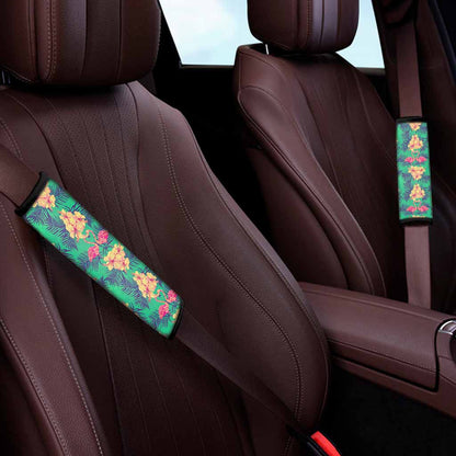 Hawaii Tropical Paradise Pattern Print Car Seat Belt Covers