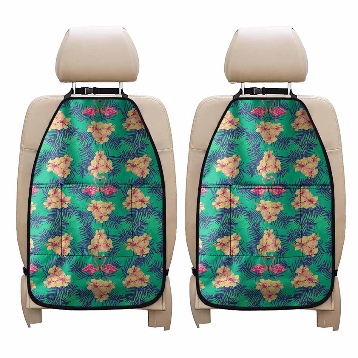 Hawaii Tropical Paradise Pattern Print Car Seat Organizers