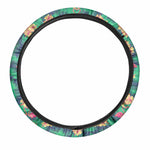 Hawaii Tropical Paradise Pattern Print Car Steering Wheel Cover