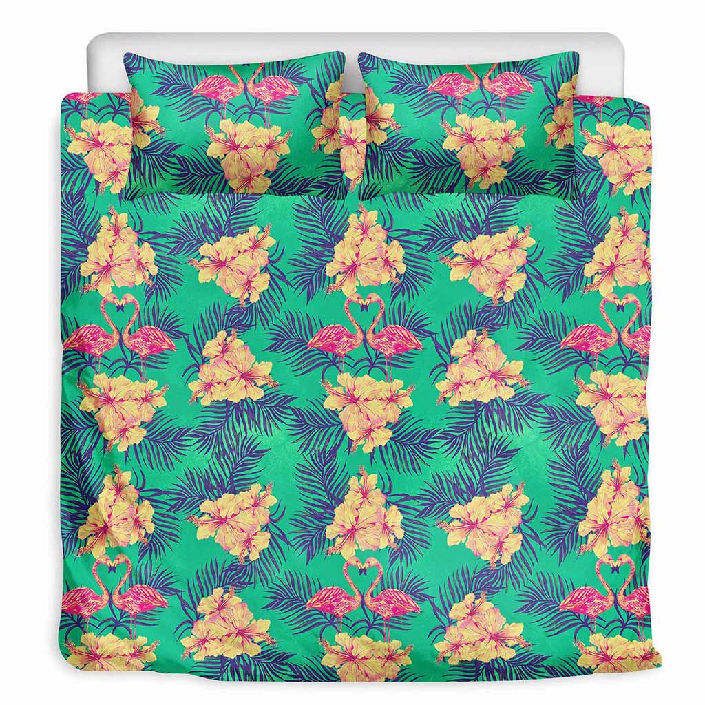 Hawaii Tropical Paradise Pattern Print Duvet Cover Bedding Set