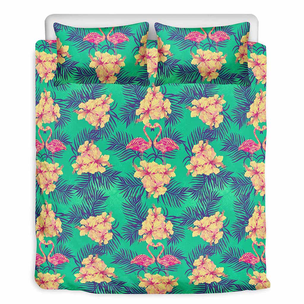 Hawaii Tropical Paradise Pattern Print Duvet Cover Bedding Set