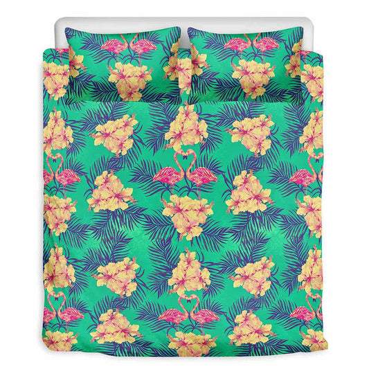 Hawaii Tropical Paradise Pattern Print Duvet Cover Bedding Set
