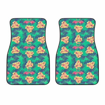 Hawaii Tropical Paradise Pattern Print Front Car Floor Mats