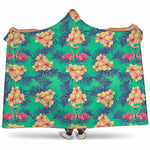 Hawaii Tropical Paradise Pattern Print Hooded Blanket