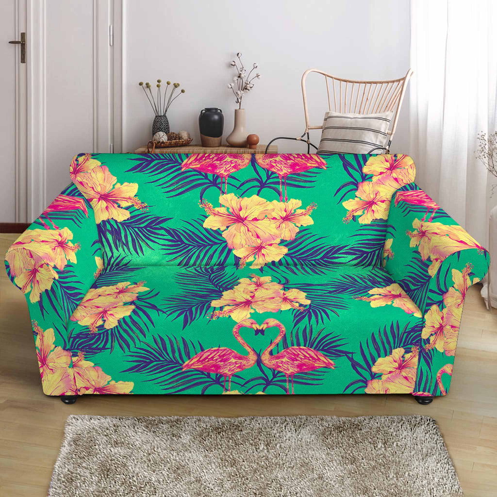 Hawaii Tropical Paradise Pattern Print Loveseat Slipcover