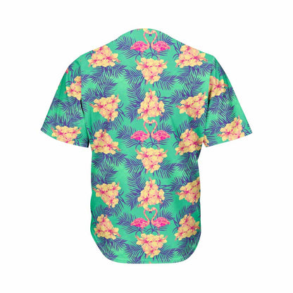 Hawaii Tropical Paradise Pattern Print Men's Baseball Jersey