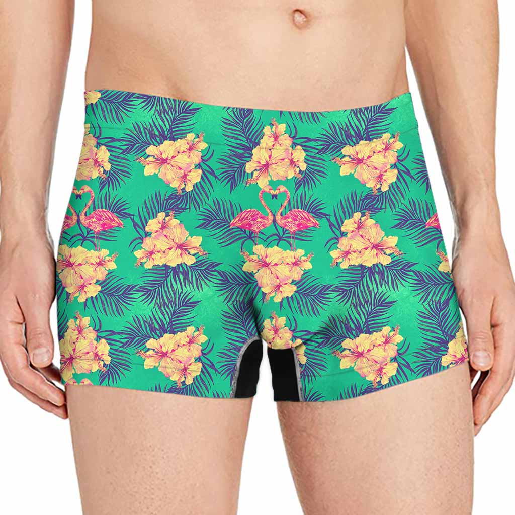 Hawaii Tropical Paradise Pattern Print Men's Boxer Briefs