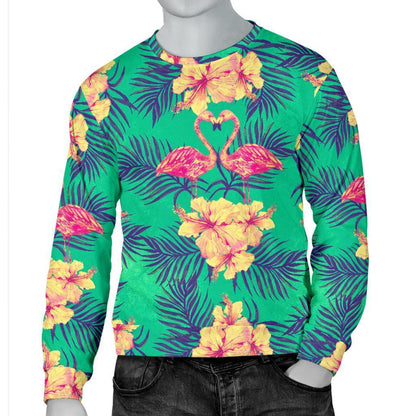 Hawaii Tropical Paradise Pattern Print Men's Crewneck Sweatshirt GearFrost