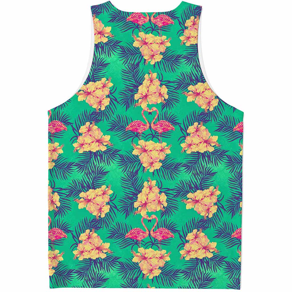 Hawaii Tropical Paradise Pattern Print Men's Tank Top