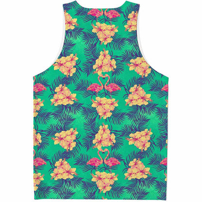 Hawaii Tropical Paradise Pattern Print Men's Tank Top