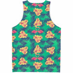 Hawaii Tropical Paradise Pattern Print Men's Tank Top