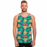 Hawaii Tropical Paradise Pattern Print Men's Tank Top