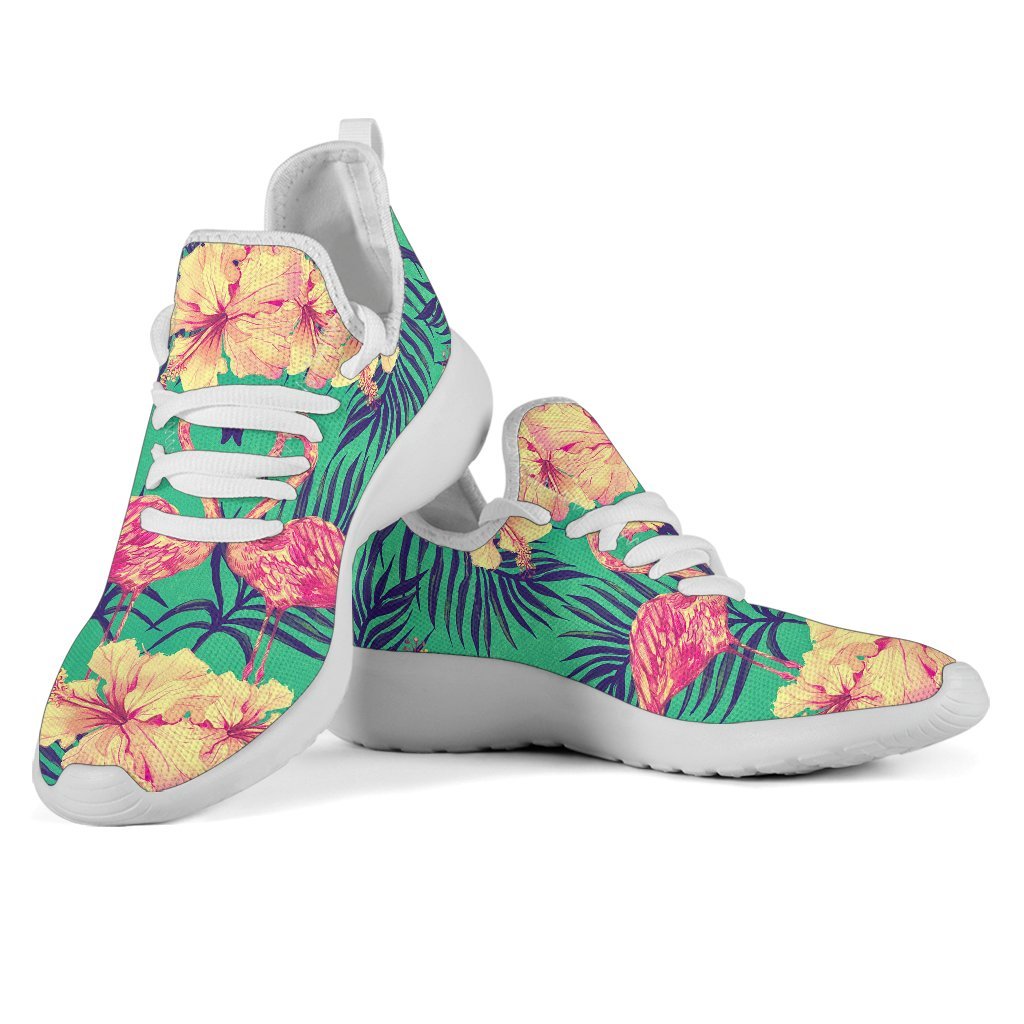 Hawaii Tropical Paradise Pattern Print Mesh Knit Shoes GearFrost