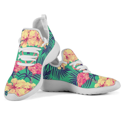 Hawaii Tropical Paradise Pattern Print Mesh Knit Shoes GearFrost