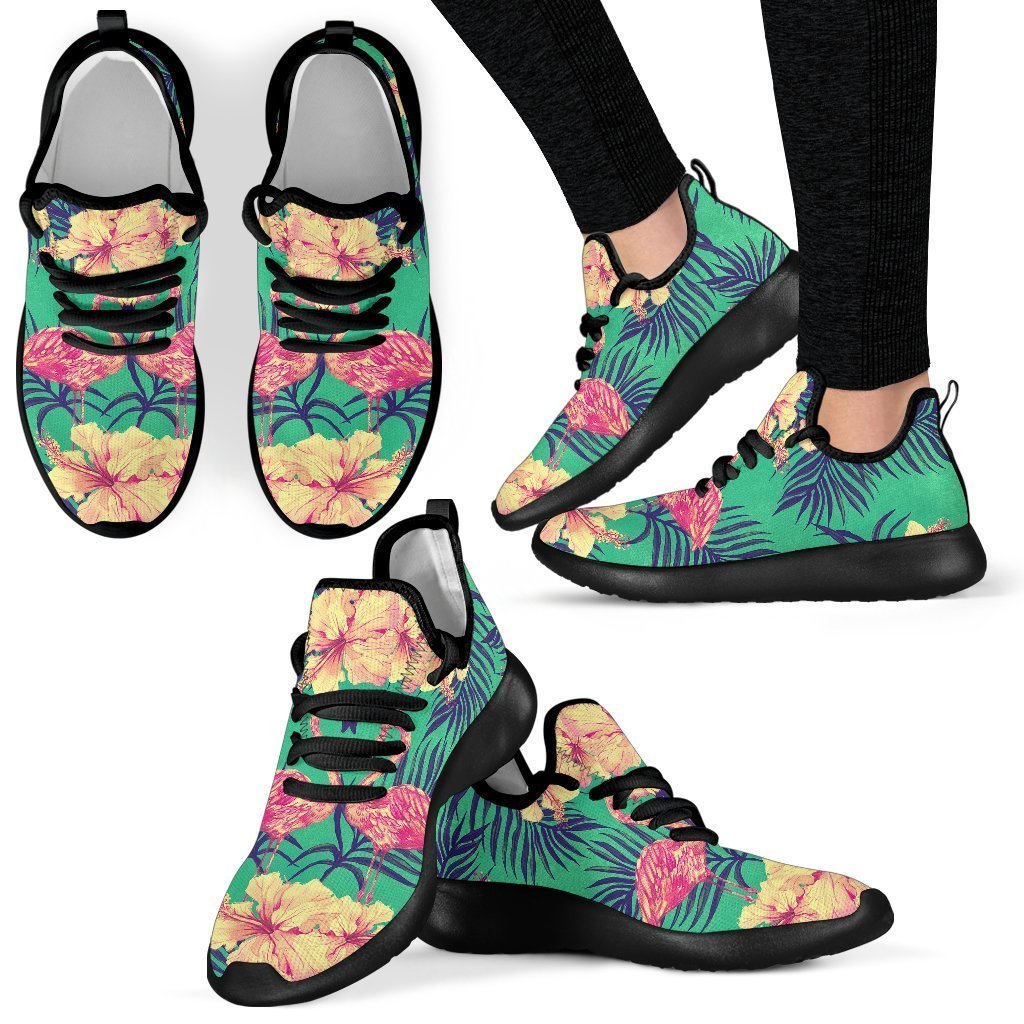 Hawaii Tropical Paradise Pattern Print Mesh Knit Shoes GearFrost