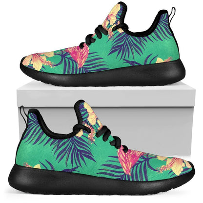 Hawaii Tropical Paradise Pattern Print Mesh Knit Shoes GearFrost
