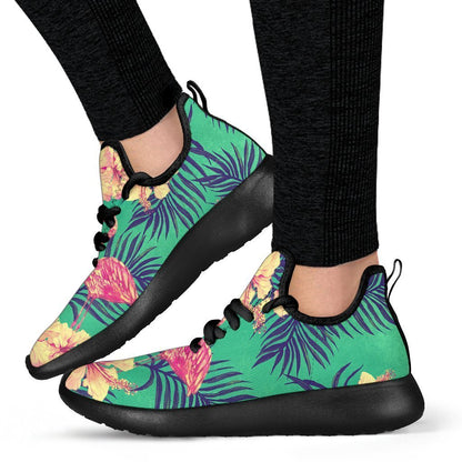 Hawaii Tropical Paradise Pattern Print Mesh Knit Shoes GearFrost