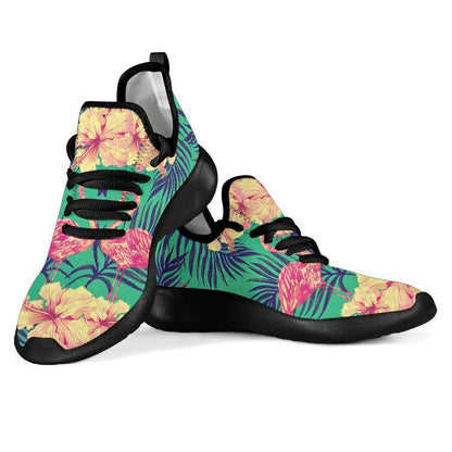 Hawaii Tropical Paradise Pattern Print Mesh Knit Shoes GearFrost