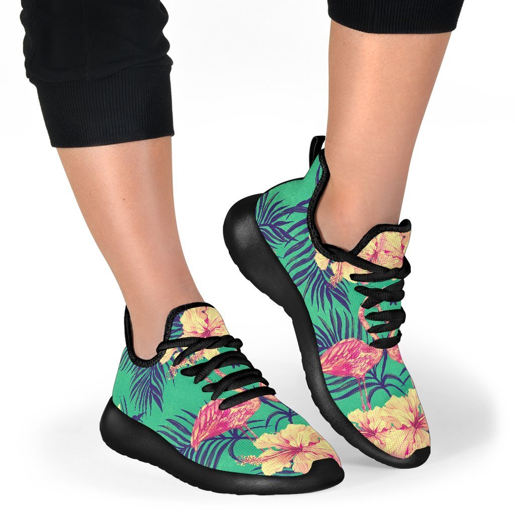 Hawaii Tropical Paradise Pattern Print Mesh Knit Shoes GearFrost