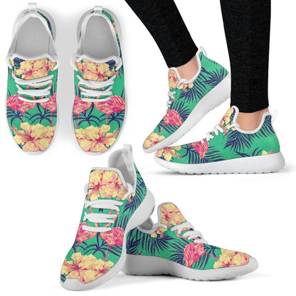 Hawaii Tropical Paradise Pattern Print Mesh Knit Shoes GearFrost