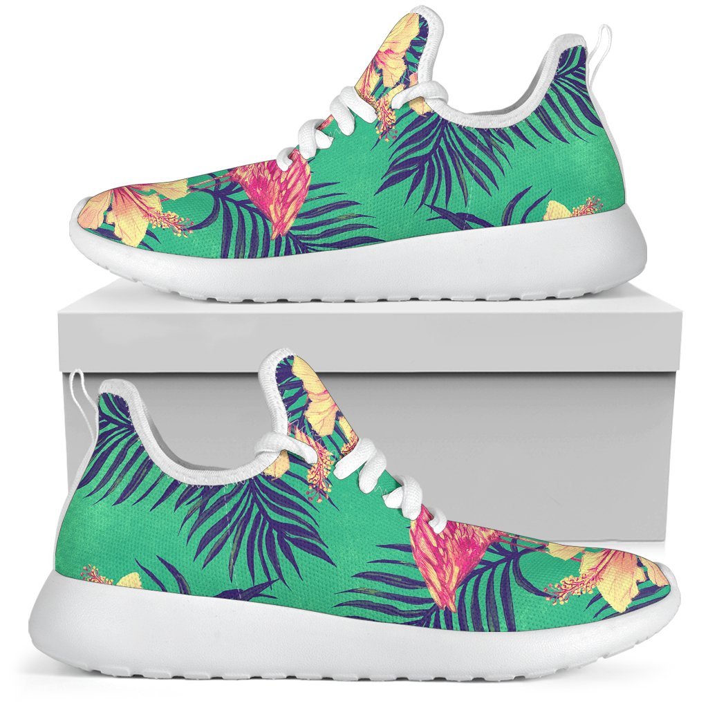 Hawaii Tropical Paradise Pattern Print Mesh Knit Shoes GearFrost