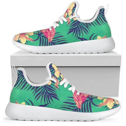 Hawaii Tropical Paradise Pattern Print Mesh Knit Shoes GearFrost