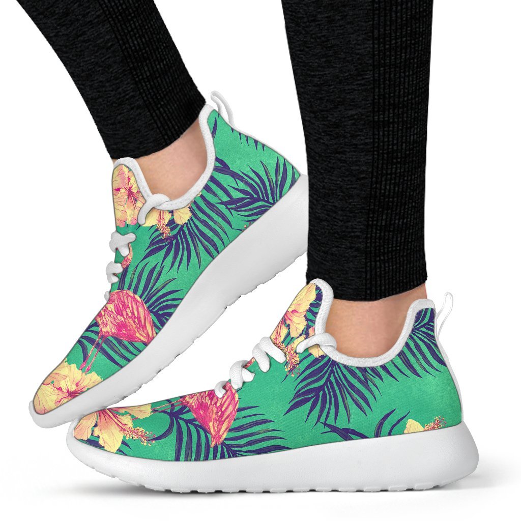Hawaii Tropical Paradise Pattern Print Mesh Knit Shoes GearFrost