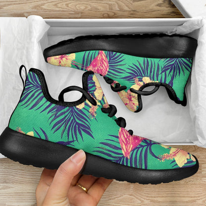 Hawaii Tropical Paradise Pattern Print Mesh Knit Shoes GearFrost