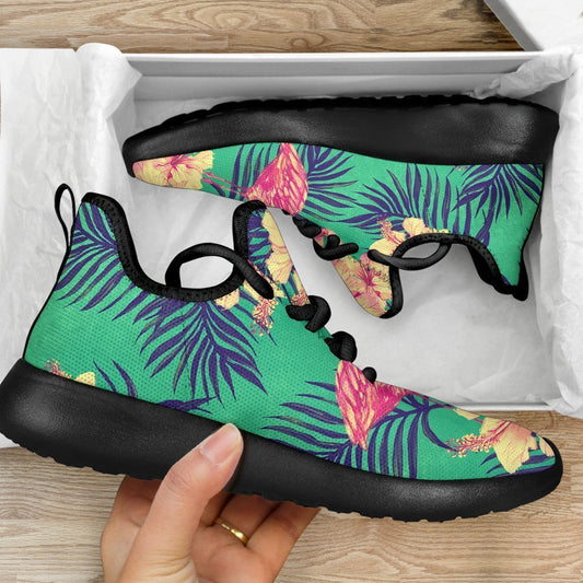 Hawaii Tropical Paradise Pattern Print Mesh Knit Shoes GearFrost