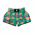 Hawaii Tropical Paradise Pattern Print Muay Thai Boxing Shorts
